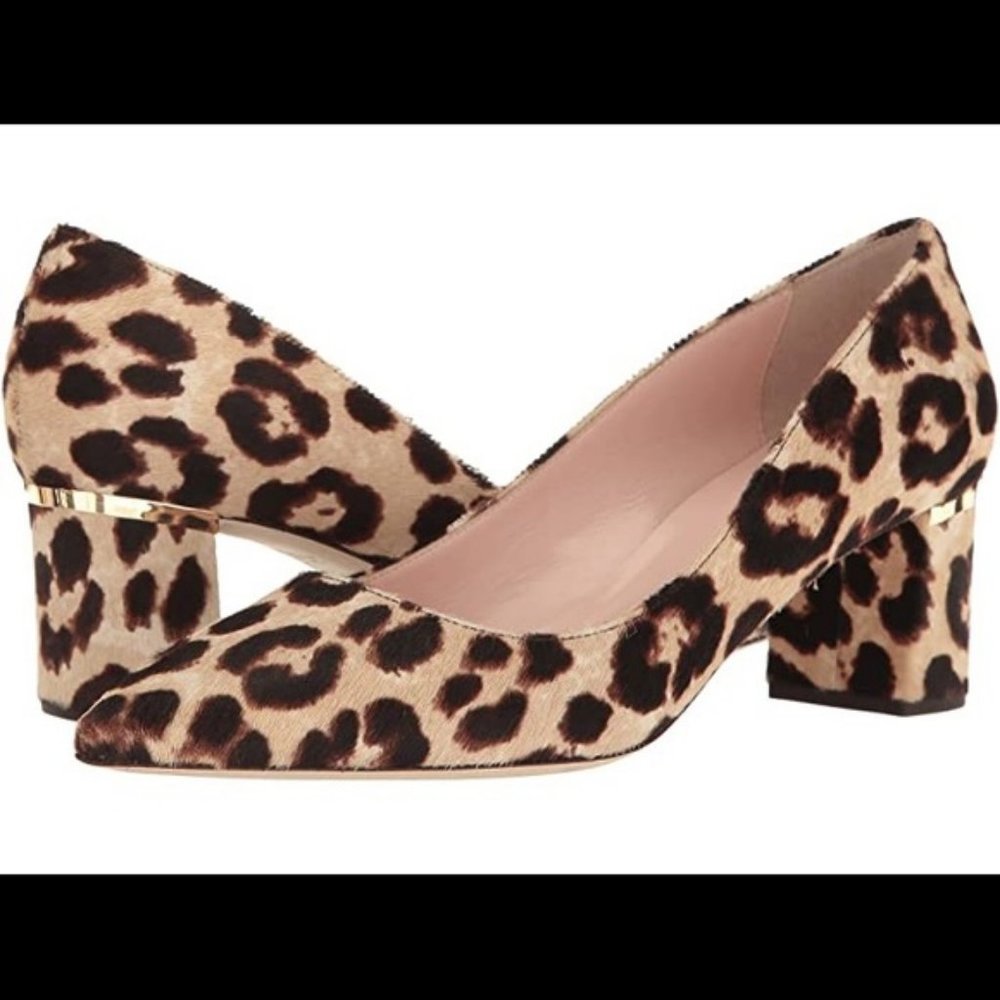 Kate Spade Milan Too Leopard Print Calfhair Pumps